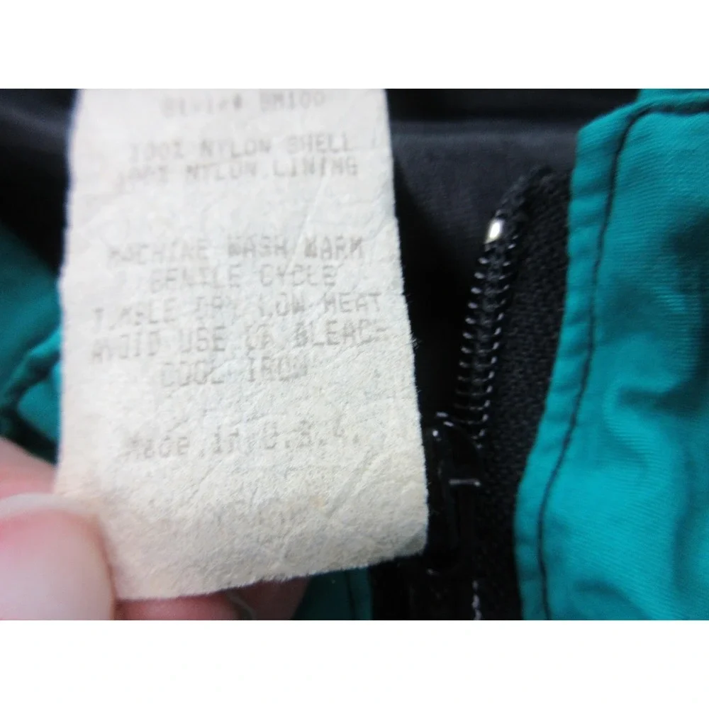 Vintage Boston Marathon Jacket Mens Large‎ Teal Black Running Adidas USA BAA 90s